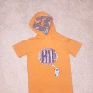 Kids short sleeve hoodie